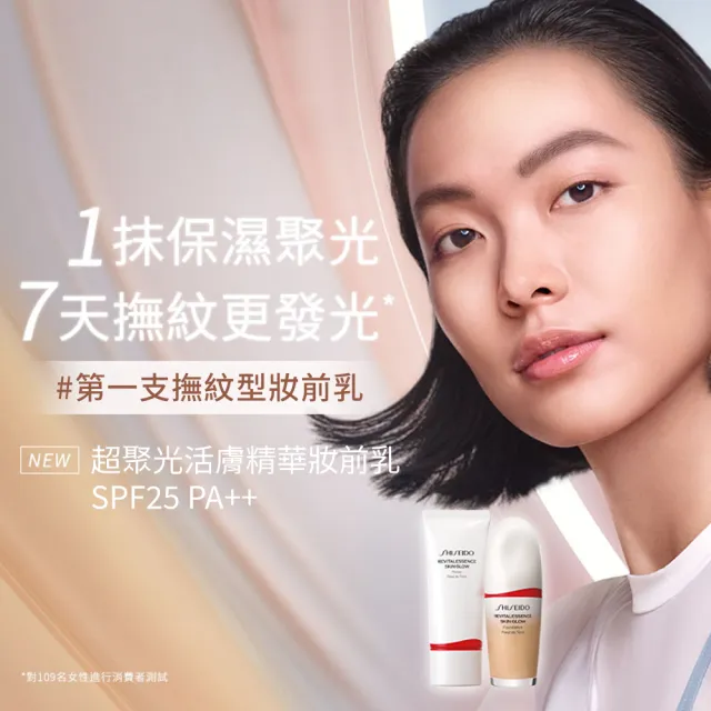 【SHISEIDO 資生堂國際櫃】超聚光活膚精華妝前乳 30mL(#資生堂第1支撫紋型妝前乳)