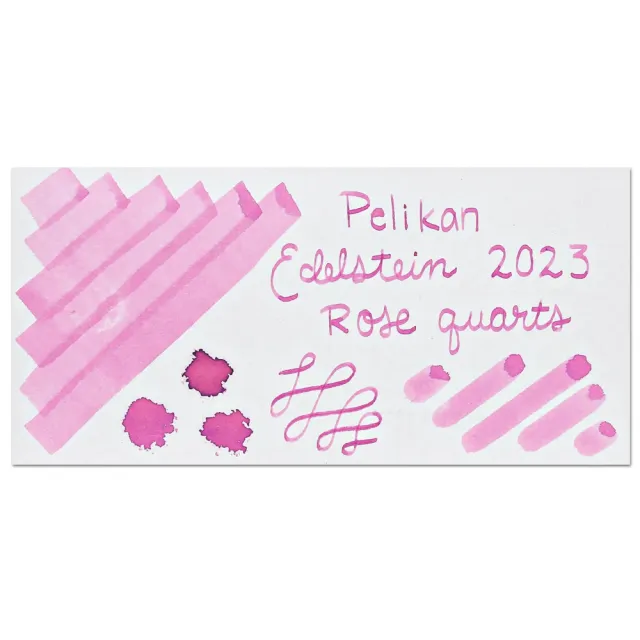 【Pelikan】EDELSTEIN 逸彩系列 2023年度色 墨水（ ROSE QUARTZ 水晶玫瑰）(EDELSTEIN)