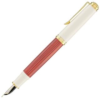 【Pelikan】百利金 M600 14K金 限量 紅白條紋 鋼筆(送原廠4001大瓶裝墨水&手提袋)