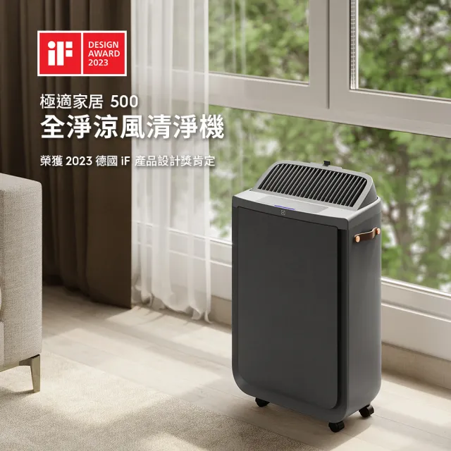 【Electrolux 伊萊克斯】極適家居 500 全淨涼風清淨機(EP51-45DGA/EP51-44WTA)