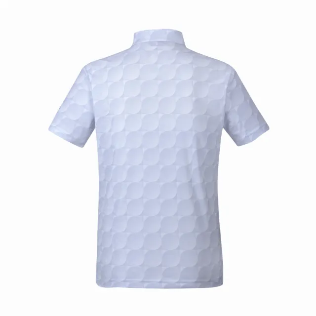 【PLAYBOY GOLF】男款圓形昇華高爾夫短袖POLO衫-灰(吸濕排汗/高爾夫球衫/AA24121-83)