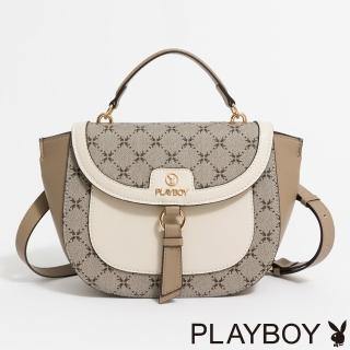 【PLAYBOY】馬鞍包 Lelegance系列(卡其色)