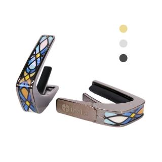 【Thalia Capos】美國頂級移調夾 馬賽克彩繪玻璃 鑲嵌裝飾(3種外觀 鍍金/鍍鉻/黑鍍鉻 原廠公司貨)