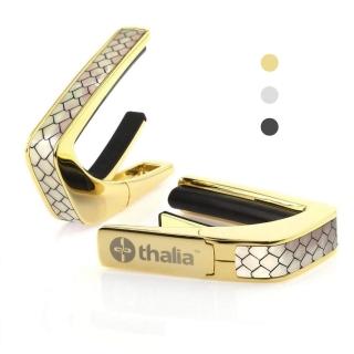 【Thalia Capos】美國頂級移調夾 珍珠白龍鱗鑲貝 鑲嵌裝飾(3種外觀 鍍金/鍍鉻/黑鍍鉻 原廠公司貨)