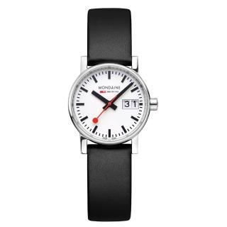 【MONDAINE 瑞士國鐵】evo2 Vegan時光走廊植物皮革30mm腕錶30210LBV
