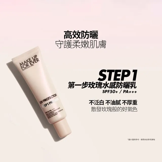 【MAKE UP FOR EVER】STEP1 第一步玫瑰水感防曬乳雙入組 SPF50+/PA+++