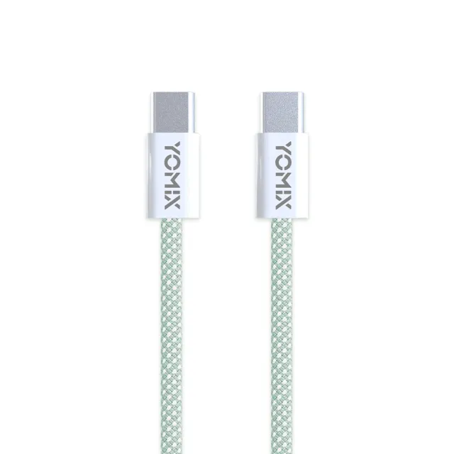 3入組【YOMIX 優迷】1.5M USB-C to USB-C 60W編織快充充電傳輸線(筆電/Android/Switch/支援iphone15快充)