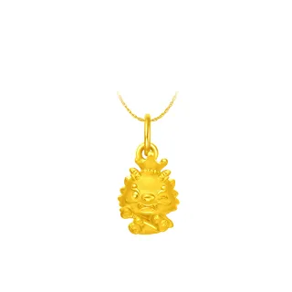 【周大福】龍年系列 龍王子黃金吊墜(不含鍊)