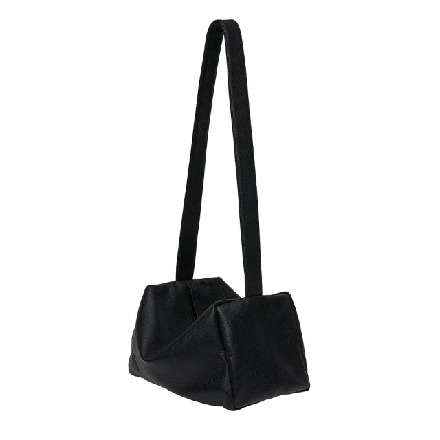 ARION 輕量防潑水素色多隔層肩背/斜背小包 手機包(黑色