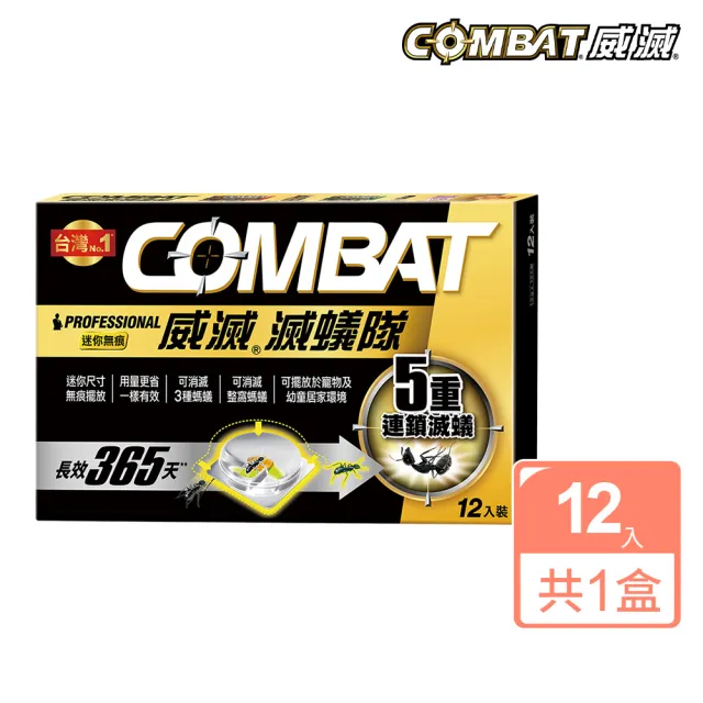 【Combat 威滅】滅蟻隊 迷你無痕 1.2gx12入(除螞蟻藥)