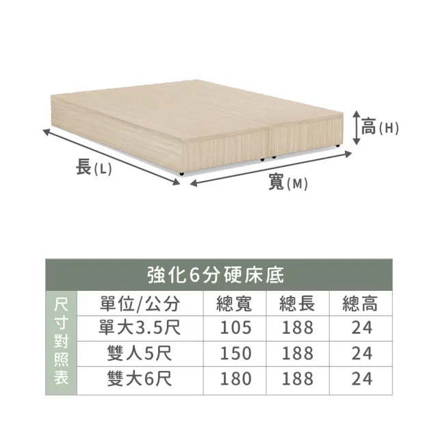 【ASSARI】本田房間組二件  插座加高床箱+6分床底(雙大6尺)