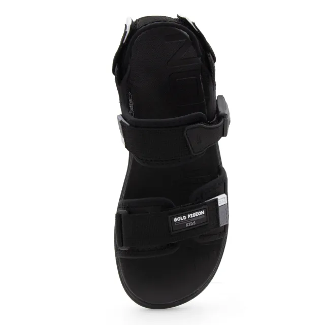 【G.P】兒童簡約輕羽量磁扣兩用涼拖鞋G9525B-黑色(SIZE:31-35 共三色)