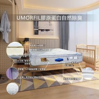 【富鬱床墊】斯裡蘭卡天然乳膠獨立筒床墊單人加大105x190x30cm 中鋼鋼線(海藻砂表布臺灣床墊工廠直營)