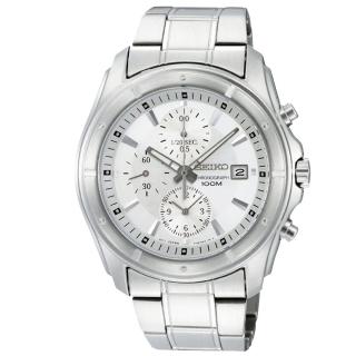 【SEIKO 精工】日系經典款三眼賽車計時腕錶(SNDB61P1)