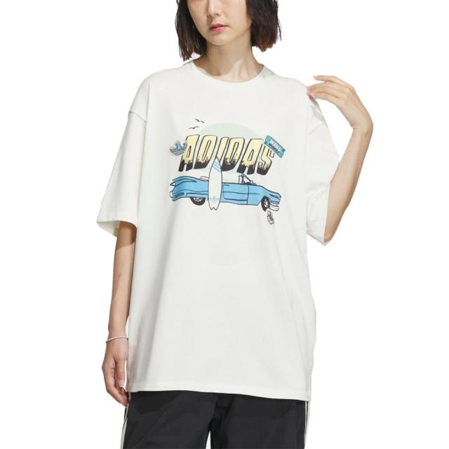 【adidas 愛迪達】SMR GFX TEE SS A1 圓領短袖上衣 女 - IW6296