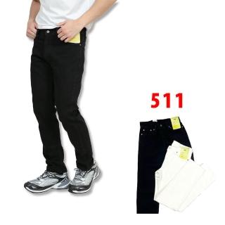 【LEVIS】Levis 511 牛仔長褲 無刷破 休閒 百搭 長褲 牛仔褲 單寧 修身 小直筒 平輸品(牛仔褲 長褲1943)