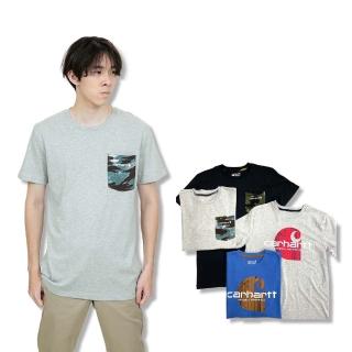 【carhartt】文青設計 Carhartt 短T 卡哈 圓領 青年版 純棉 短袖 T恤(短袖 T恤9172AF3)