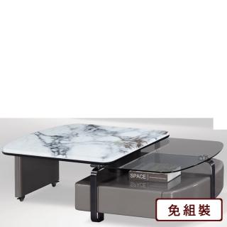 【AS 雅司設計】AS-雅司-皓彬超晶石旋轉大茶几-寬90~139*深70*高39cm