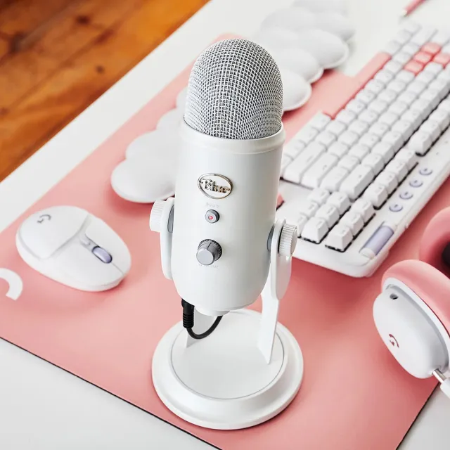 【Blue】YETI 雪怪 USB 麥克風－炫光白(炫光美型系列)
