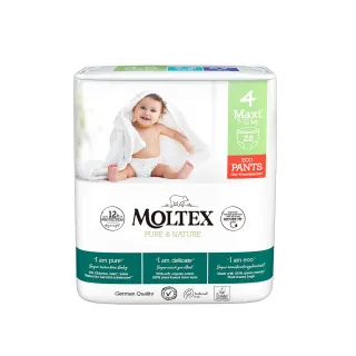 【MOLTEX 舒比】褲型無慮尿布M-22片x1包(歐洲原裝進口嬰兒紙尿褲)