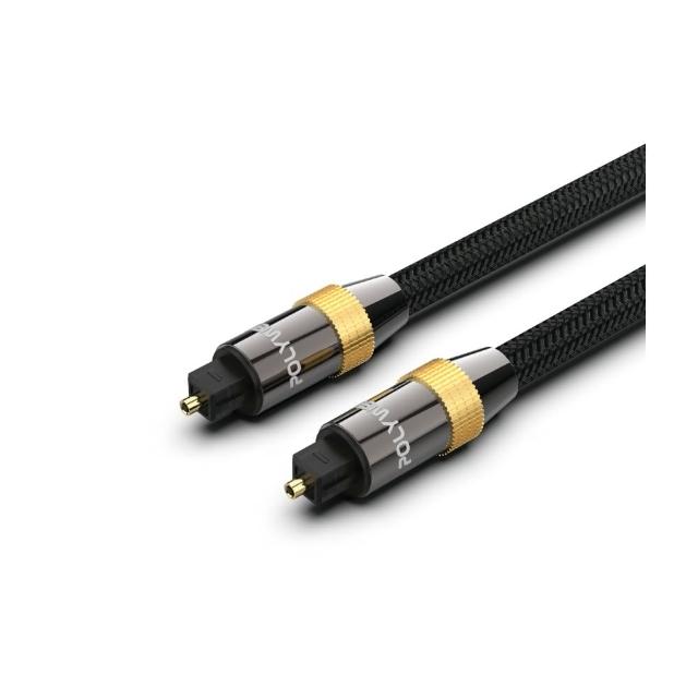 【POLYWELL】SPDIF 數位光纖音源線 Toslink 公對公 /1M