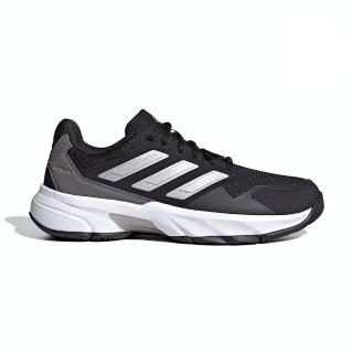 【adidas 愛迪達】CourtJam Control 3 W 女鞋 黑色 透氣 舒適 運動 網球 慢跑鞋 ID2458