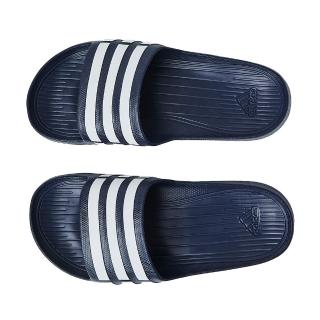 【adidas 愛迪達】Duramo Slide 男鞋 女鞋 黑白色 舒適 輕量 休閒 拖鞋 G15890