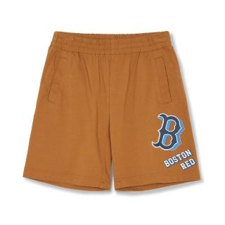 【MLB】童裝 運動短褲 Monogram系列 波士頓紅襪隊(7ASPMT143-43CAS)