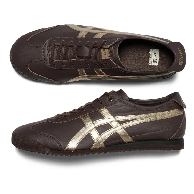 Onitsuka Tiger】鬼塚虎深棕底金虎爪紋MEXICO 66 SD 休閒鞋(1183A872