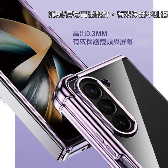 【HongXin】三星 Galaxy Z Fold 6 四角軍規高透防摔手機保護殼