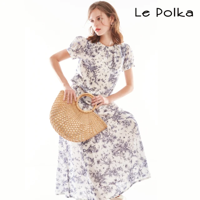 Le Polka 裝飾口袋荷葉短裙-女好評推薦