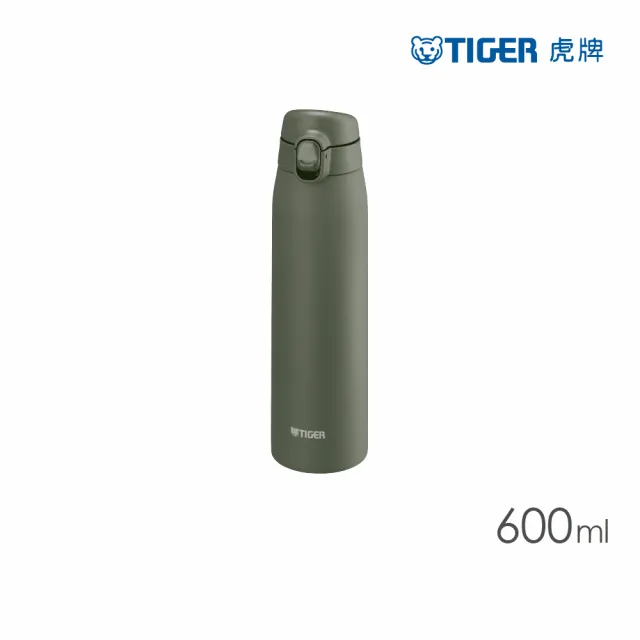 【TIGER虎牌】夢重力買1送1_超輕量彈蓋旋蓋不鏽鋼保溫瓶 600+600ml(MCT-T060/MMZ-K060保溫杯)