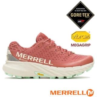 【MERRELL】女 AGILITY PEAK 5 GORE-TEX輕量越野健行鞋.透氣登山鞋.戶外休閒運動鞋(M068256 岩石紅)