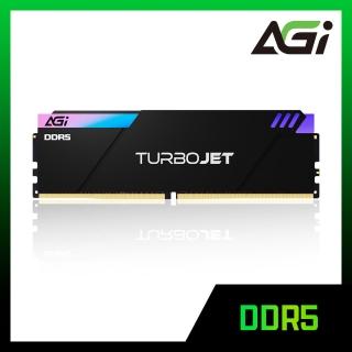 【AGI亞奇雷】UD858 DDR5 8000 32GB(16GBx2 TURBOJET RGB系列 桌上型超頻記憶體)