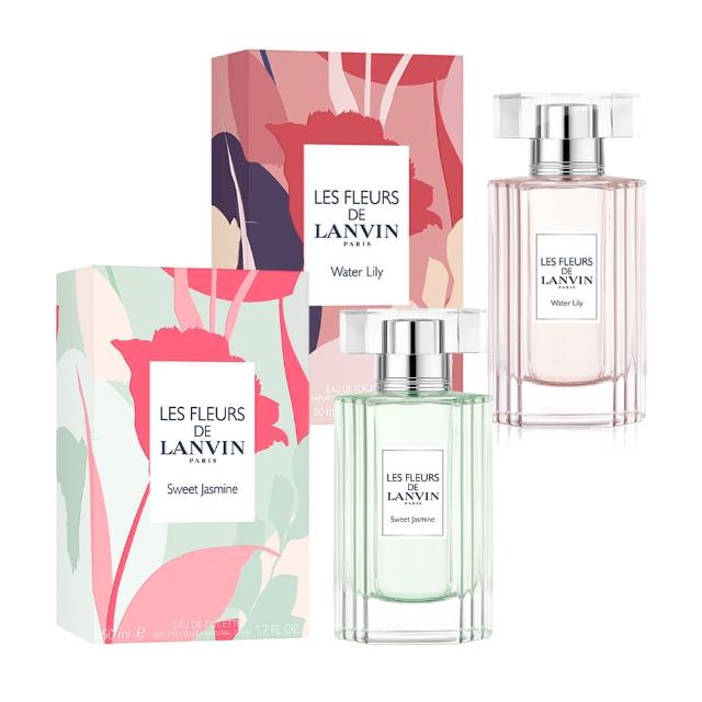 【LANVIN 浪凡】買一送一-花語系列(水色 . 睡蓮淡香水50ml+甜美‧茉莉淡香水50ml.專櫃公司貨)