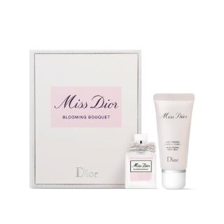 【Dior 迪奧】Miss Dior 花漾迪奧隨身香氛禮盒(淡香水5ml+身體乳20ml-國際航空版)