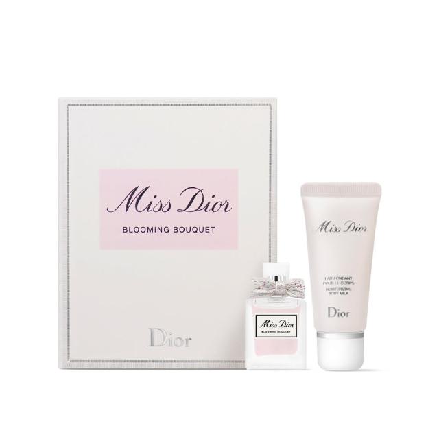 【Dior 迪奧】Miss Dior 花漾迪奧隨身香氛禮盒(淡香水5ml+身體乳20ml-國際航空版)