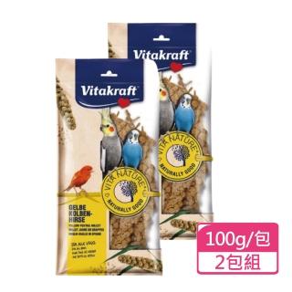 【Vitakraft】小米穗鳥點心 100g/包；兩包組(鳥用點心 鳥零食 雀科 中小型鸚鵡)