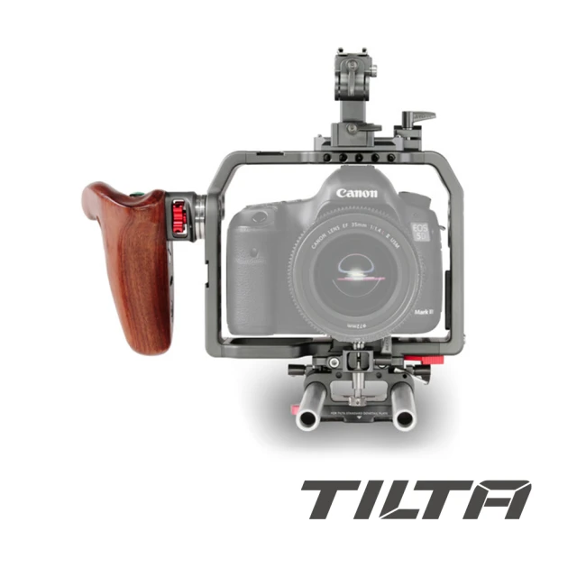 TILTA 鐵頭 DSLR 單眼相機通用承架組 ES－T47－A 含木質手柄(公司貨)