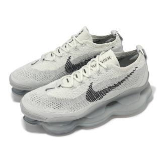 【NIKE 耐吉】慢跑鞋 Air Max Scorpion Flyknit SE 男鞋 灰 黑 氣墊 厚底 緩衝(FQ2694-001)