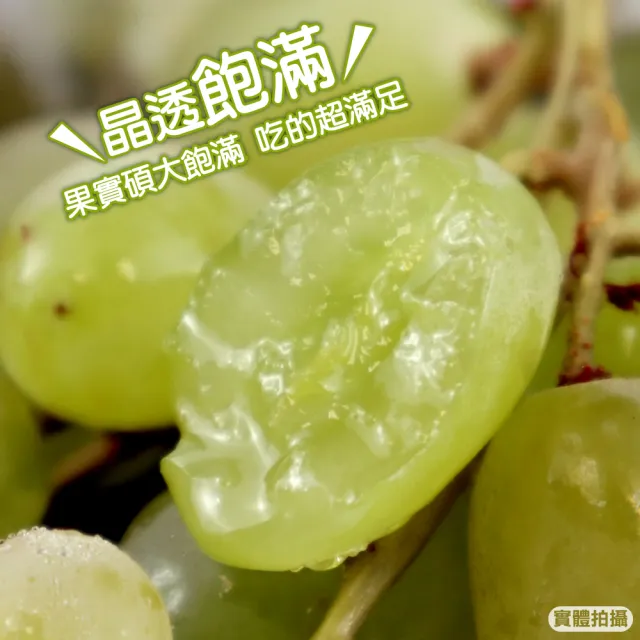 【WANG 蔬果】美國無籽綠葡萄800-1000gx2袋(空運直送.無籽葡萄.進口水果)