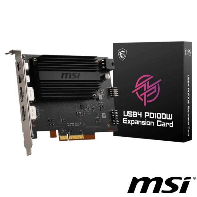 MSI 微星 USB4 PD100W 擴充卡折扣推薦