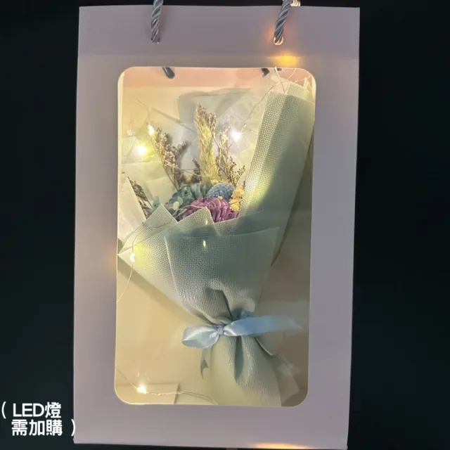 【A-ONE 匯旺】小清新迷你花束 通草花束 索拉玫瑰花 永生花束 乾燥花束 捧花束