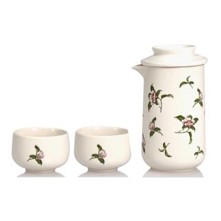 【乾唐軒】花神陶瓷泡茶器(一壺+二杯 / 2色 / 交換禮物)
