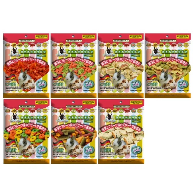【Pet Village 魔法村】鼠兔用綜合磨牙餅 100-120g(5包組)