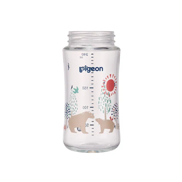 【Pigeon貝親 官方直營】第三代母乳實感玻璃奶瓶240ml(7款／空瓶)