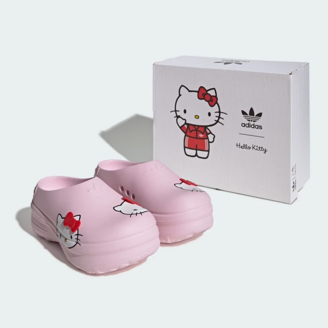 adidas 愛迪達 ADIFOM STAN SMITH X HELLO KITTY 穆勒拖鞋 女 IG4446