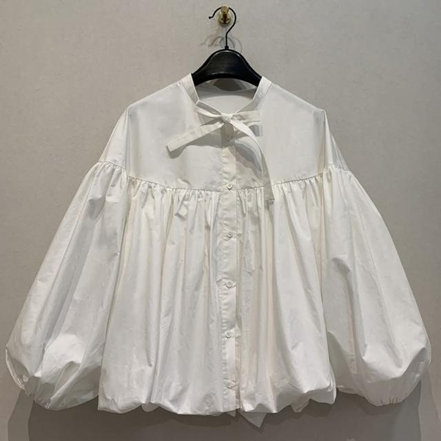 【巴黎精品】現貨+預購 襯衫長袖上衣(氣質日系寬鬆燈籠袖女裝a1er9)
