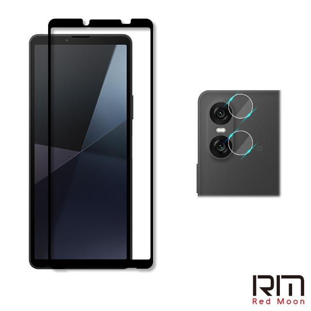 【RedMoon】SONY Xperia 10 VI 2024 / Xperia 10V 手機保護貼2件組 9H玻璃保貼+厚版鏡頭貼