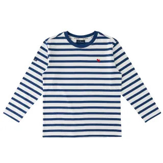 【BLUEDOG】童裝-條紋長袖T恤(海軍藍)